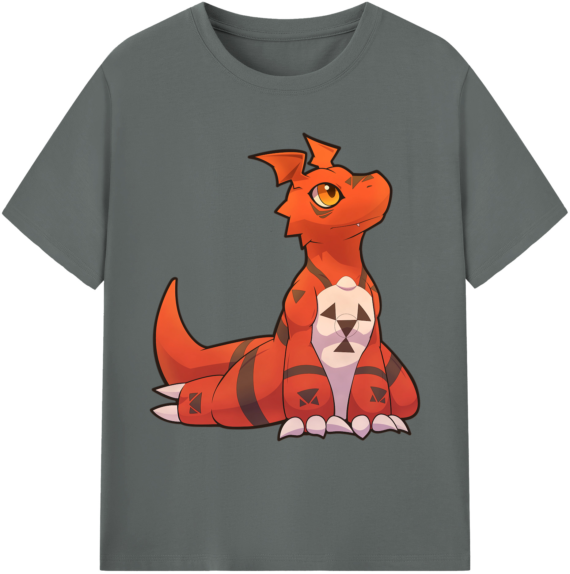（画像用） Digimon デジタルモンスター/デジモン 綿100％ メンズ半袖Tシャツ｜肌触りやわらか＆通気性
